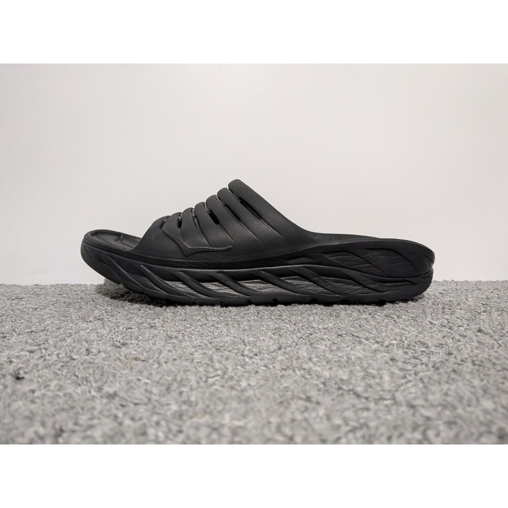 Hoka One One Ora Recovery Slides Mens Size 12 Black